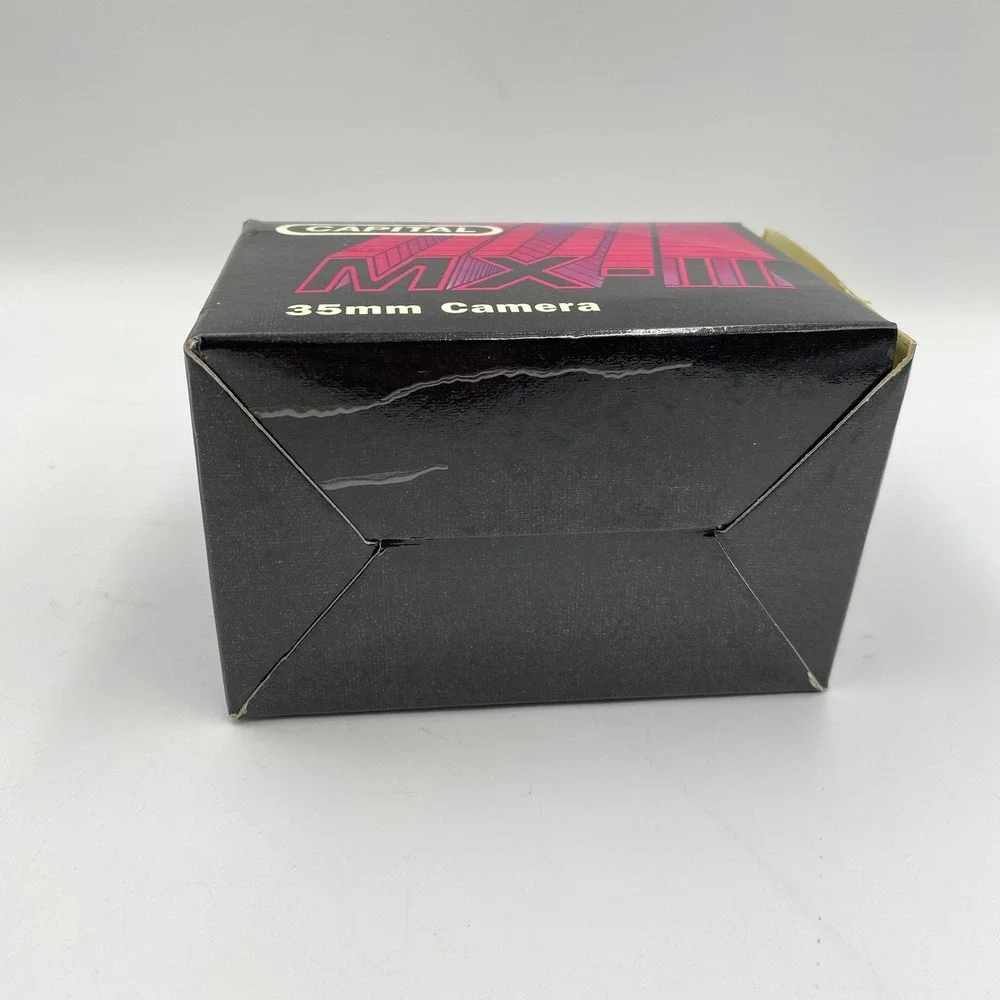 Capital MX-III 35mm Film Camera Brand New Open‎ Box with Case Hot Shoe Strap